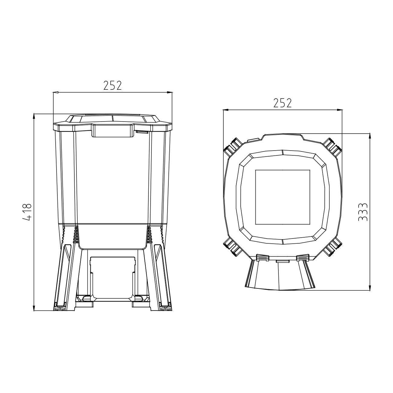 BluFeeder - Bassin à énergie solaire avec mangeoire à poissons - Réservoir 6L