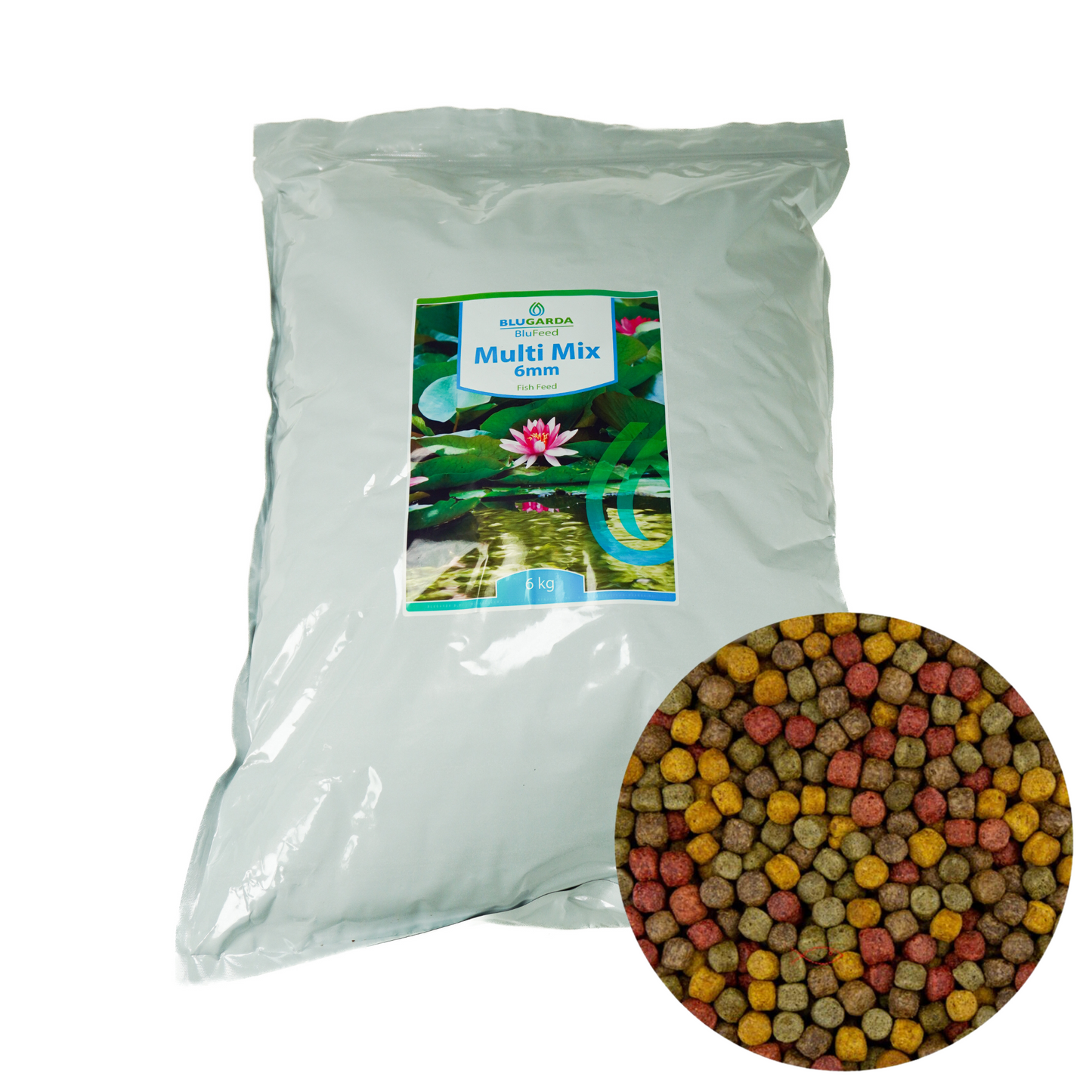 BluFeed - Bassin à Nourriture pour Poissons - Multi Mix 6mm - 6kg