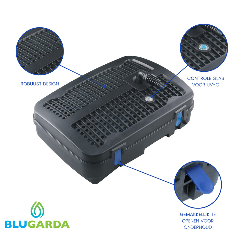 BluFilter 2011 - Ensemble de filtre de bassin avec filtre, pompe, 11W UV-c et fontaine