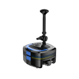 BluFilter 3611 vijverpomp met filter, zwart, 11W UV-C lamp en fonteinset, geschikt voor filtratie en beweging van vijvers tot 3.600 liter per uur
